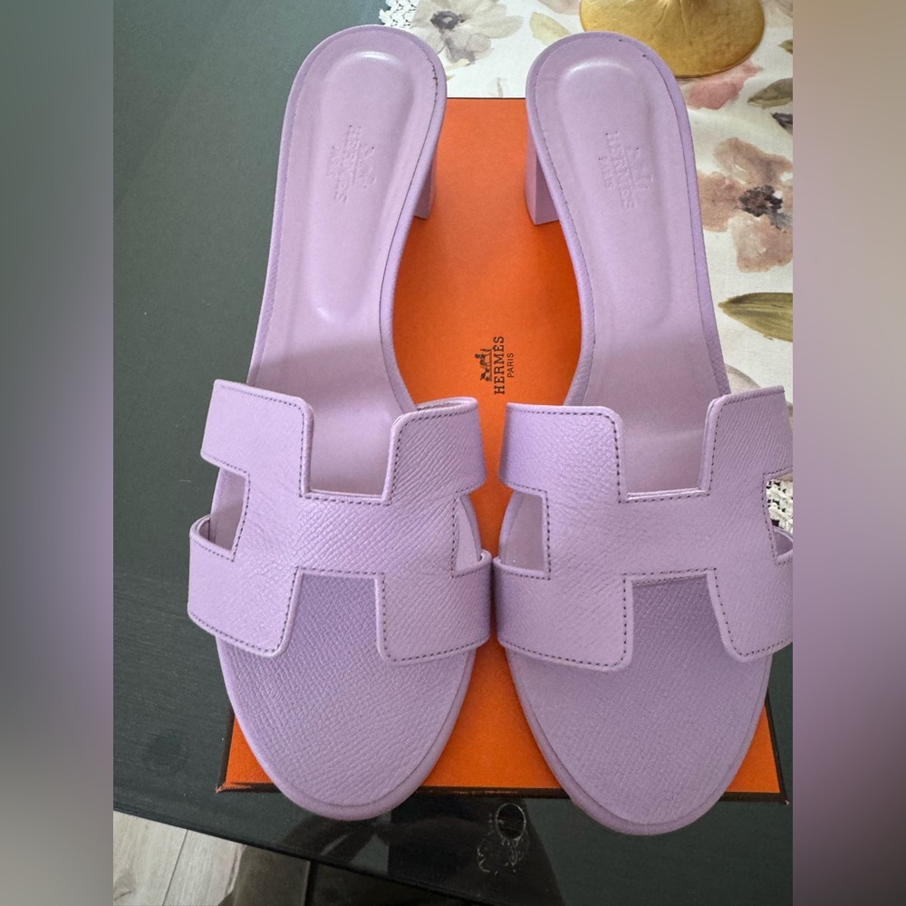 Hermes Oasis in Lavender Purple sandal size 41.5
